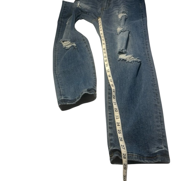 Insane Oene Distressed High Waist Straight Leg Jeans Sz 29 - Picture 10 of 12